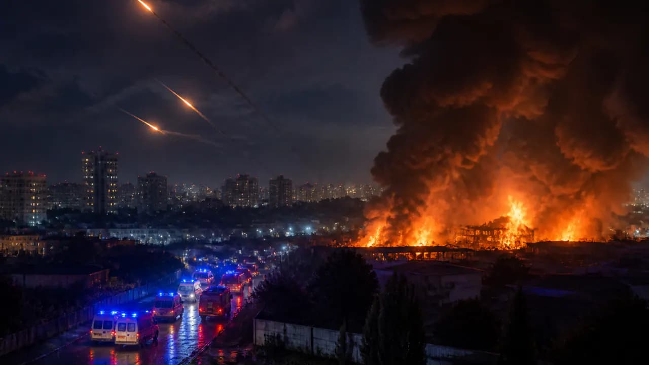 Rusiya Kiyevə Ballistik Raket Hücumu Təşkil Edib