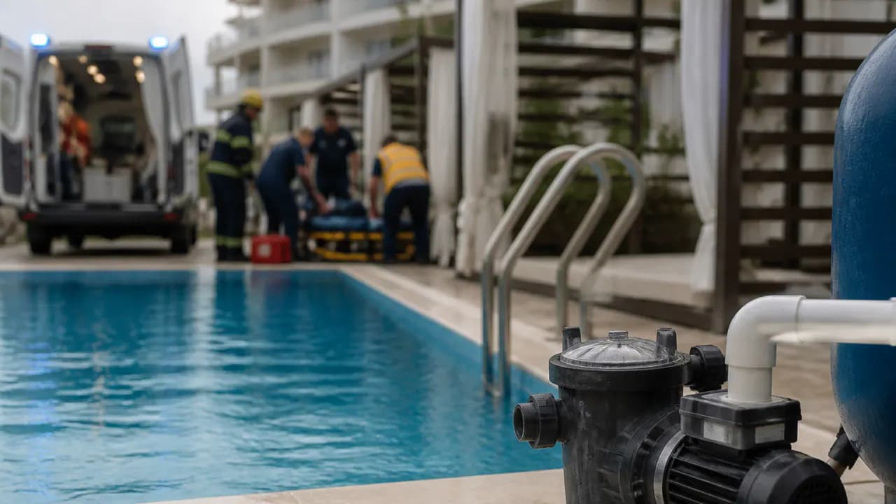 Sabunçuda hovuzda ayağı su nasosuna sıxılan uşağın həyatı xilas edilə bilmədi
