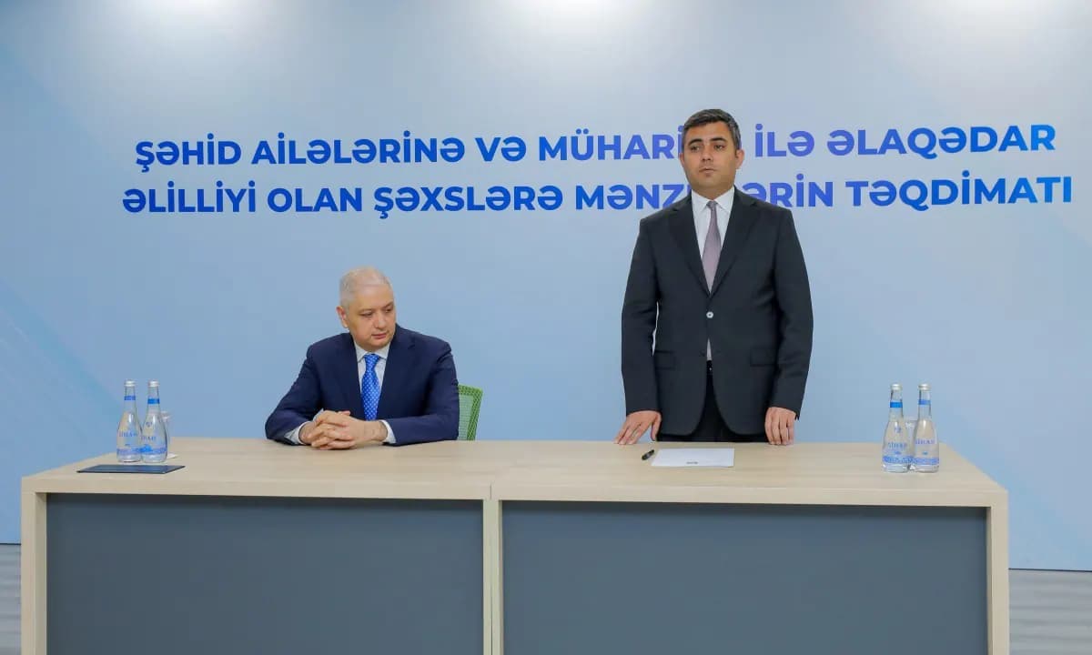 Naxçıvanda şəhid ailələri və müharibə əlillərinə 68 mənzil təqdim edilib