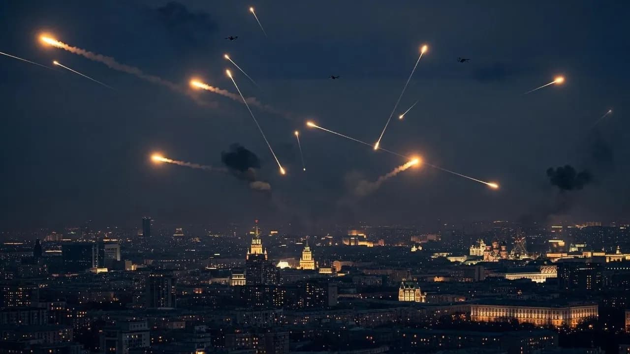 Moscow Faces Massive Drone Attack